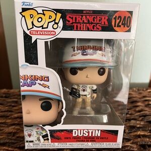 Funko Pop Stranger Things Dustin Vinyl Figure - Multicolor